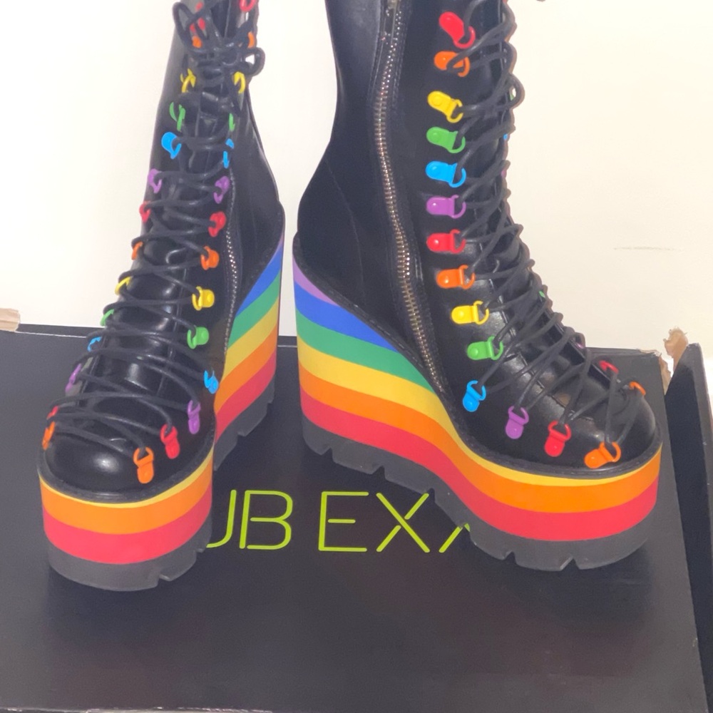 Club Exx Rainbow Traitor Boots